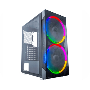 Gabinete Gamer K-Mex Anjo de Combate CG-04A1, 2 Fans, Preto - Imagem 2