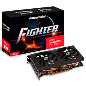 Placa de VÃdeo PowerColor AMD Radeon Fighter RX7600 8G-F/V2, 8GB GDDR6, 128-Bit, HDMI, Display Port, FidelityFX